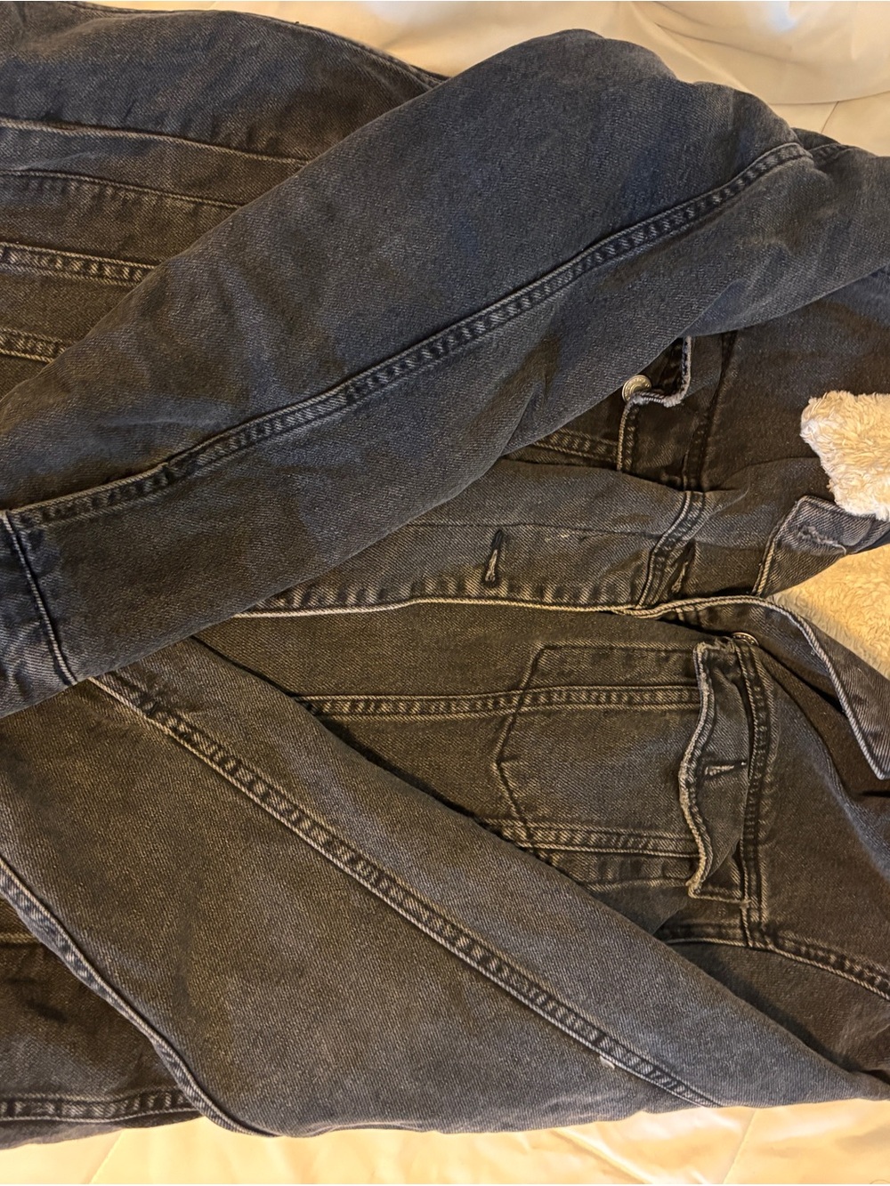 Source Unknown Men's Black Denim Jacket - Black